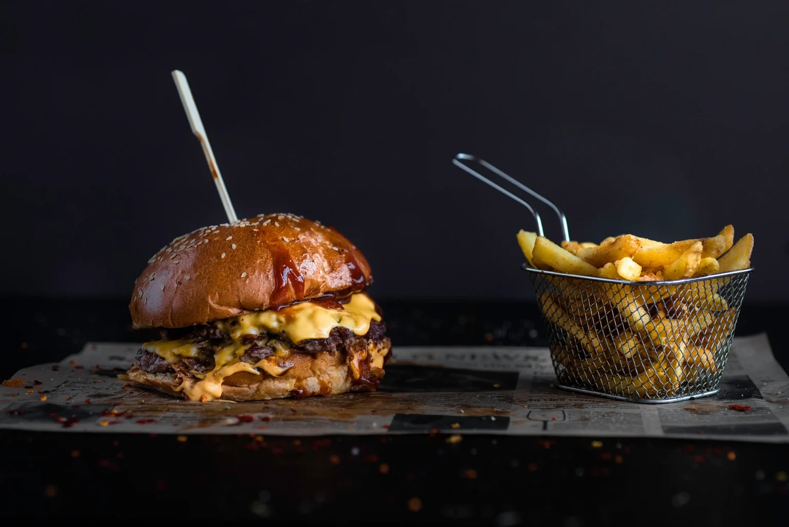 Gourmet dish beautifully presented in food photography. The image showcases the vibrant colors and intricate details of the dish, highlighting its culinary artistry