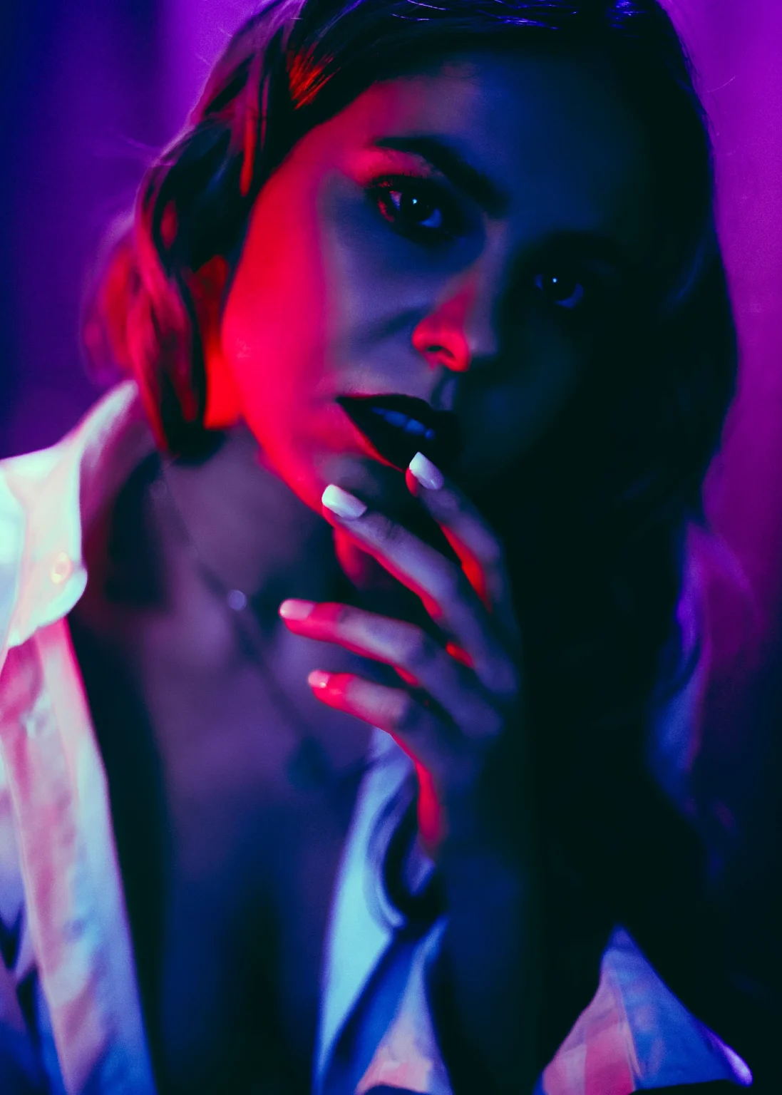 Studio portrait of Sophie Carola Mitter, Market Risk Management professional at RBI, in Vienna. The image highlights her professional demeanor and expertise